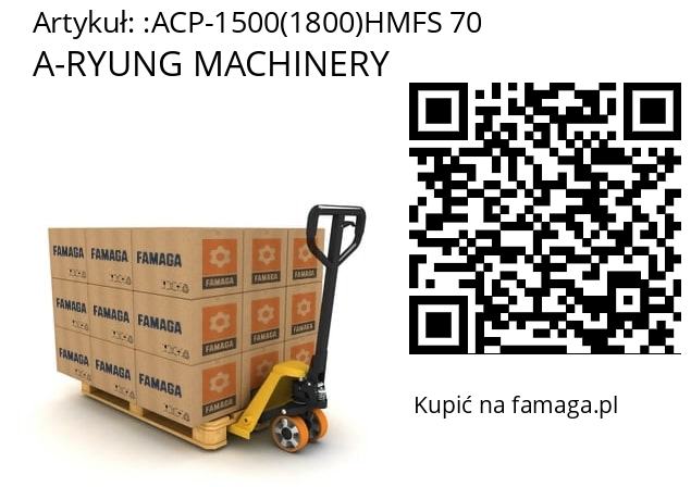   A-RYUNG MACHINERY ACP-1500(1800)HMFS 70