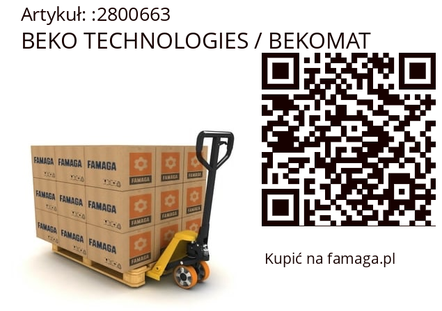  XEKA03008 BEKO TECHNOLOGIES / BEKOMAT 2800663