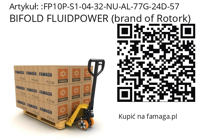   BIFOLD FLUIDPOWER (brand of Rotork) FP10P-S1-04-32-NU-AL-77G-24D-57