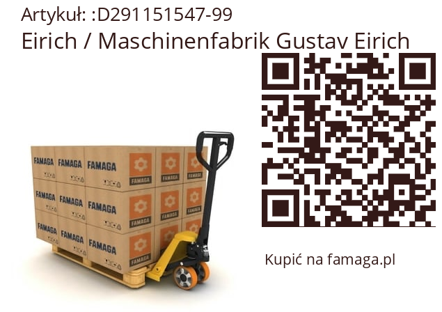   Eirich / Maschinenfabrik Gustav Eirich D291151547-99