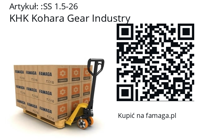   KHK Kohara Gear Industry SS 1.5-26