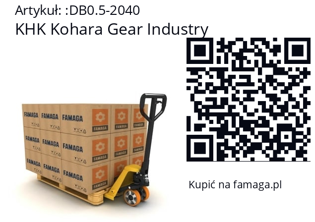   KHK Kohara Gear Industry DB0.5-2040