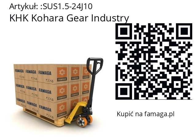   KHK Kohara Gear Industry SUS1.5-24J10