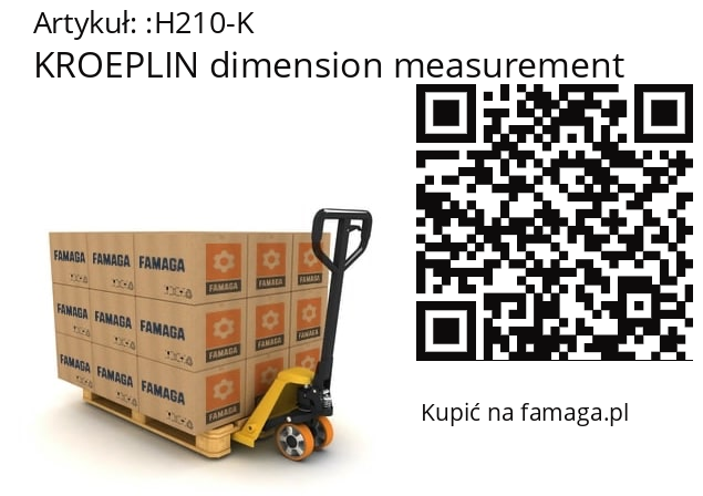   KROEPLIN dimension measurement H210-K