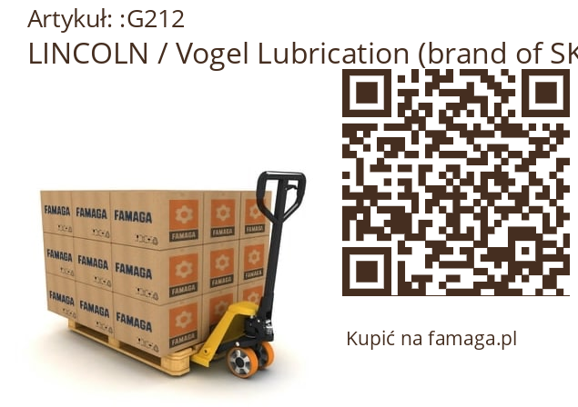   LINCOLN / Vogel Lubrication (brand of SKF) G212