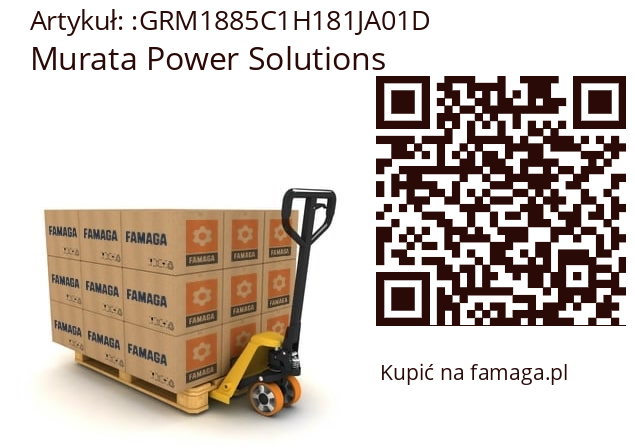   Murata Power Solutions GRM1885C1H181JA01D