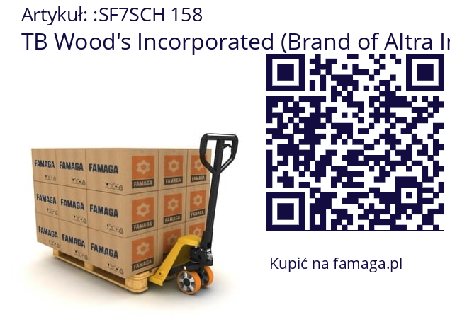   TB Wood's Incorporated (Brand of Altra Industrial Motion) SF7SCH 158